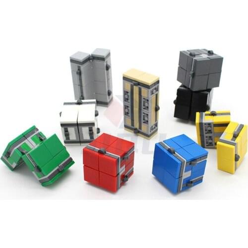 MOC Infinity Cube Anxiety Stress Relief Cube Building Blocks Mini Finger Toy Magic Cube Adults Children Decompression Toy Gift