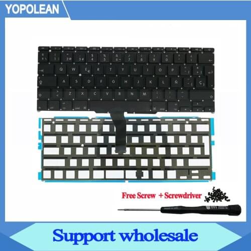 New Spanish Spain Keyboard + Backlight For Macbook Air 11" A1370 A1465 2011 2012 2013 2014 2015 Years
