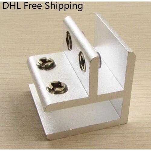 Wholesale 40Pcs/lot DHL Free Shipping 90 Degree Glass Bracket Spring Steel Wire Clips for Glass or Wood Aluminium Material