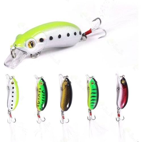 1PCS 6cm/10g Swim Fishing Lure Artificial Hard Crank Bait Sinking Wobbler Japan Mini Fishing Crankbait Lure Diving 0.3-1.5m
