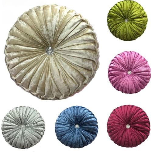 Round Chair Cushion PP Cotton Pumpkin Seat Pad For Patio Home Car Office Floor Pillow Insert Filling Memory Foam Tatami Cushion