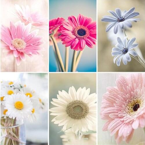 Full Square Round Diamond Painting Landscape Flower Embroidery Mosaic Cross Stitch Spring Interior Decoration Rhinestone Drills