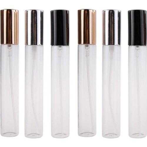 Empty Cosmetic Vials 15 ML Perfume Refillable Bottle Full Cover Glass Transparent Astringent Toner Spray Pump Bottle 50 pcs/lot