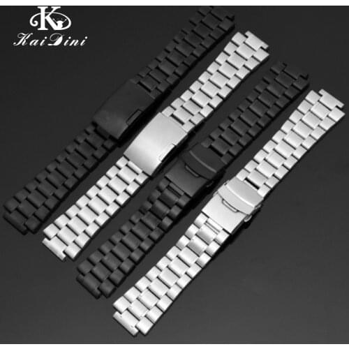 Fine steel watch belt for t2n720 t2n721 t2n739 t49859 24-16mm metal watch bracelets solid core steel strip Elastic Strap Loop