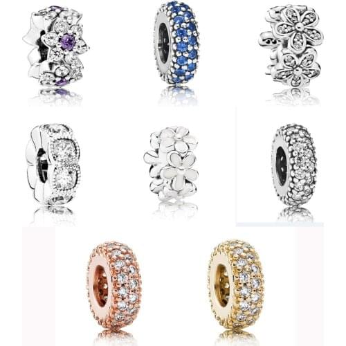 S925 Bead DIY Jewelry Inspiration Within Alluring Cushion Daisies Spacer for Pandora Bracelets Bangle