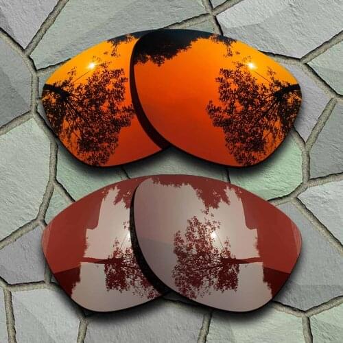Red Orange&Bronze Brown Sunglasses Polarized Replacement Lenses for Oakley Frogskins