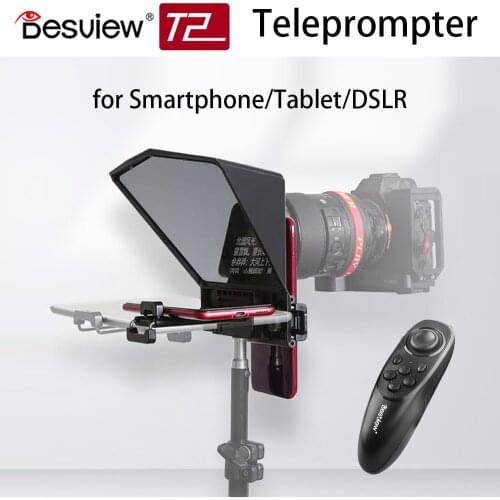 Teleprompter for iPhone X 8 Smartphone for ipad Tablet DSLR Camera Video Vlog