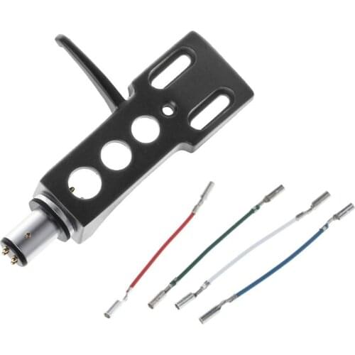 Turntable Headshell Mount Universal LP Phono Cartridge Replacement Phonograph Head Holder Stylus Lead Wire