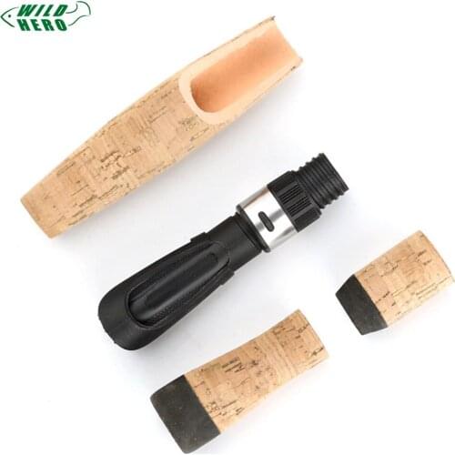 Wildhero Building Spinning Grip DIY Cork Long Segmented Outdoor Fishing Rod Universal Accessories Handle Set Repair Composite