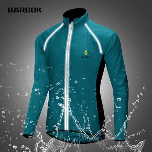 WOSAWE Reflective Cycling Jacket Long Waterproof Windproof Road Mountain Bike MTB Jackets Bicycle Windbreaker for Men Women