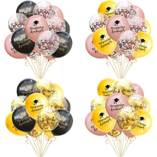 1Set Graduation Balloons 2021 Confetti Balloon Latex Ballon Congratulation Graduation Party Decor Congrats Grad Graduation Gift