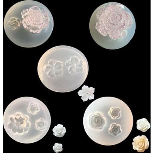 1 X 3D Flower Epoxy Mold Handmade Jewelry Pendant Making Mold Diy Silica Gel Mold Decoration