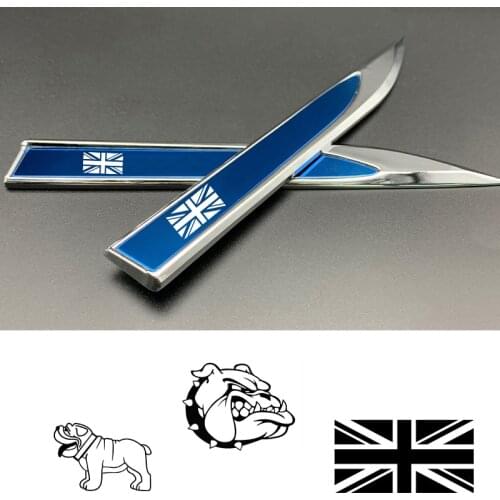 2PCS 3D Metal Emblem Badge Car Body Side Decoration Sticker For Mini Clubman R55 F54 Convertible R52 R57 Countryman R60 Coupe
