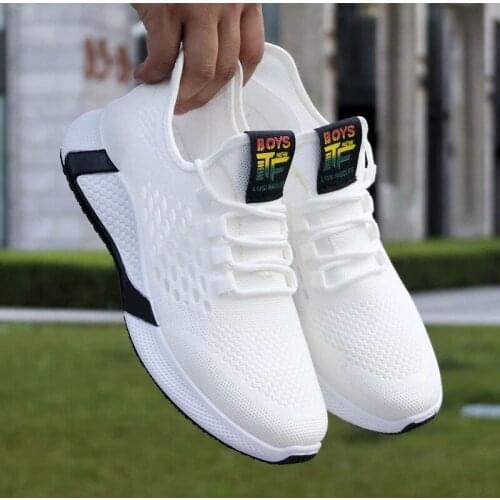 2021 Hot Sale Mens Sports Shoes Breathable Mesh Casual Shoes Increased Non-Slip Low-Top Outdoor Running Shoes Size 39-44
