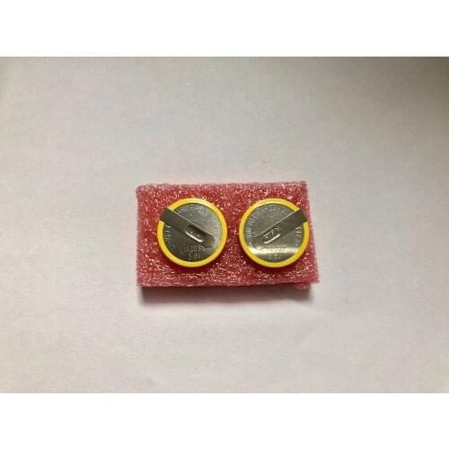 5PCS/LOT battery LIR2032 2032 with pins 90 degrees 3.6V coin cell