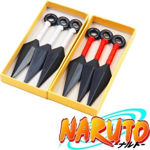Naruto Three Pack Red Little Bitter Animation Plastic Darts Props Model Toy Cosplay Anime Accessories ABS Material Production