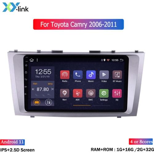 Android 8.1 car radio GPS Navigation system for Toyota camry 2006-2011 multimedia video player accessory usb no 2 din camera dvd