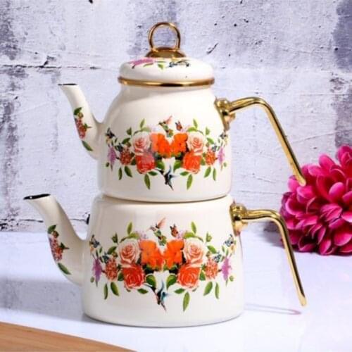 Flowering Patterned Teapot Set Tea Set High Quality Different Teapots Colored Teapots different beautiful teapots