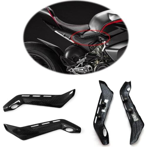 For Ducati Panigale V4 V4S 2018-2020 3K Carbon Fiber MotorcycleSeat Side Subframe Covers Panel Side Fairing
