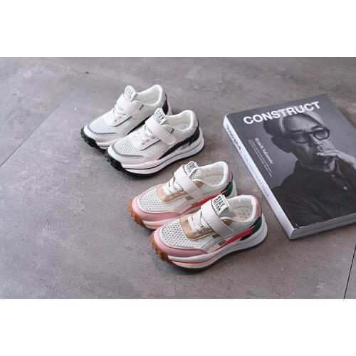 2021 Summer New Mesh Breathable Childrens Sports Shoes Korean Fashion Non-slip Breathable Casual Sneakers for Boys and Girls