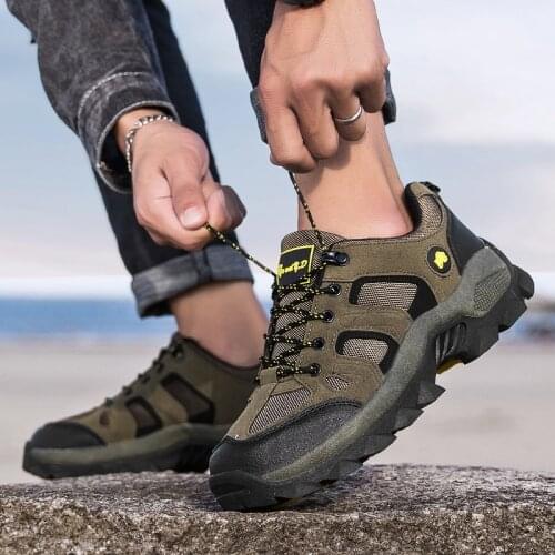 New Mesh Breathable Outdoor unisex Trekking Shoes Men Waterproof Hiking Shoes Mountain Boots Woodland Hunting Tactical Shoes