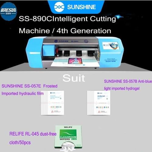 RELIFE SS-890C SS-057 SS-057B SS-057P B SS-057E Flexible Hydrogel Film for Screen Front Protective Back Film Cut sticker