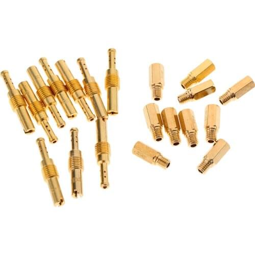 10X Carburetor Main Jet 100 -140 & 10X Slow Jet 32 - 55 For PWK Keihin OKO KOSO CVK