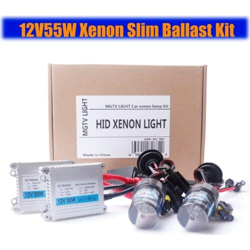 55W HID Kit Xenon H4 Bi Xenon H1 H3 H7 H11 9005 HB3 9006 HB4 H13 9004/07 hi-low xenon Kit 4300K 5000K 6000K Xenon HID Headlight
