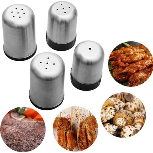 Multifunction 1/5/7 Holes Seasoning Bottle Portable Stainless Steel Spice Bottle Seasoning Shaker For BBQ Home Kitchen Tools