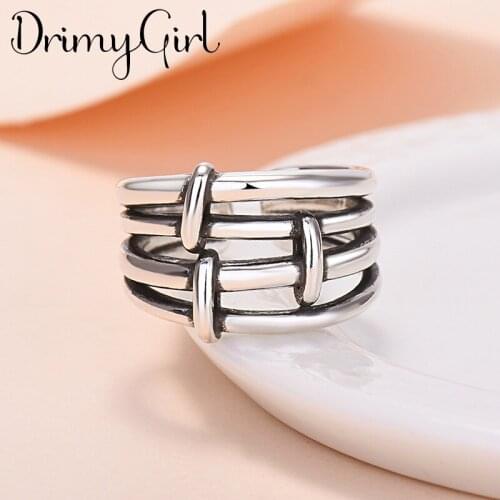 Charming Open Layer Chains Ring for Women Vintage Boho Party Rings Gothic Punk Jewelry Gifts for Girls 2021