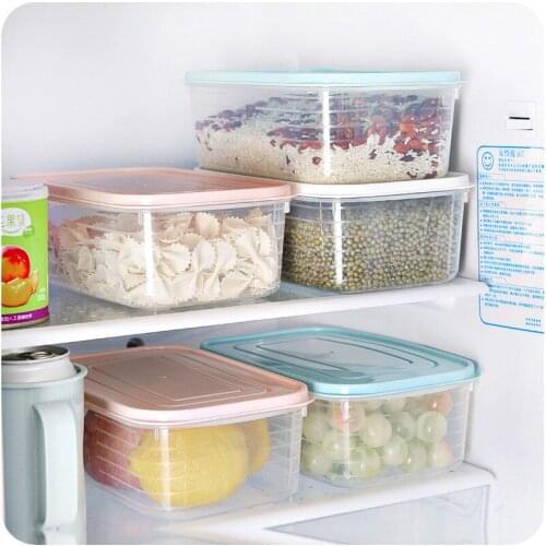 Home Storage Seal Plastic Food Storage Box Grain Container Kitchen Organizer Tools Food Organizer Kitchen Storage Boxes