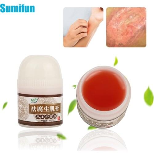 10g Acne Bedsore Cream Antibacterial Natural Herb Medicine Anti Psoriasis Plaster Dermatitis Eczema Pruritus Ointment P0163