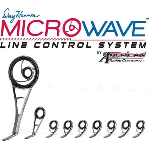 Pro Bomesh 9pcs/Set 2.9g 3.9g ATC Microwave Guide Line Control System Spinning Casting Guide Set Kit DIY Rod Component Repair