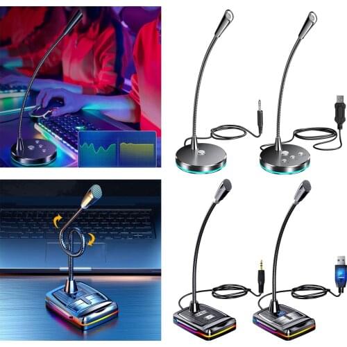 Wired Desktop Microphone Meeting Mic Works With PC Desktop Notebook For Public Speech Meeting