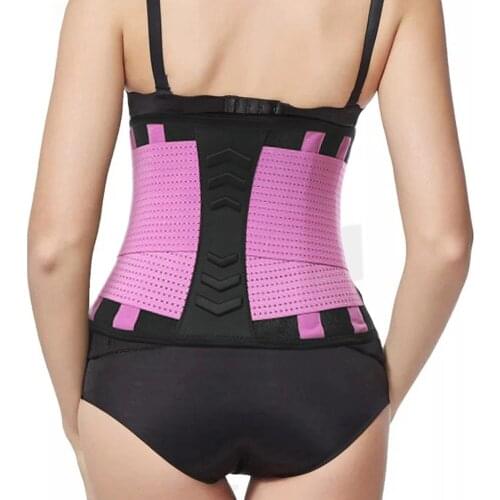 Adjustable Lumbar Back Support Belt Medical Therapy Lumbar Waist Protector Weight Loss Slimmer Brace Breathable Mesh Belt Women