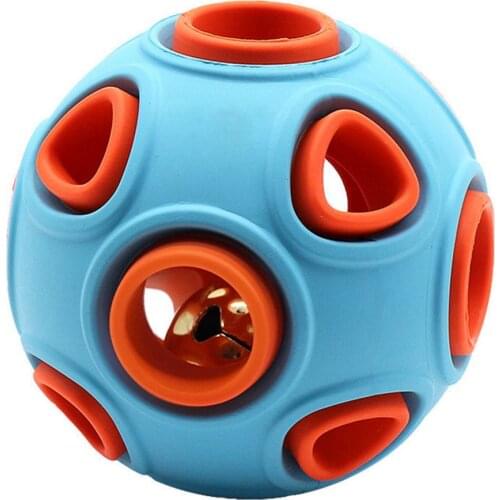 Durable Pet Interactive Toys Leak Food Ball Cats Dogs Rubber Vocal Veak Food Toys Ball Puzzle Molar Cleaning supplies
