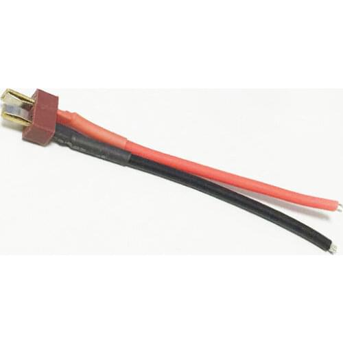 Deans Style T Plug Male Connector Silicone Wire With 10CM 14AWG for RC