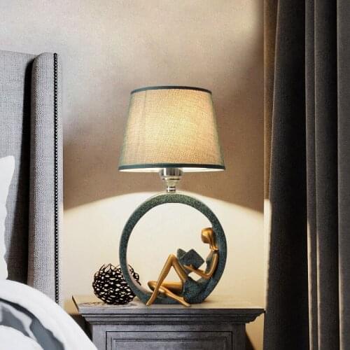 Modern Nordic Minimalist Personality Read Table Lamp Creative Art Deco Led Desk Light For Living Room Bedroom Bedside Lamp Study