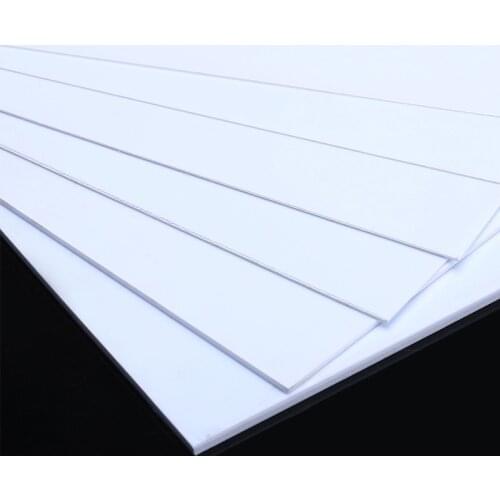 200mm x 250mm ABS Styrene Sheets White Model Architectural Material Different Thick