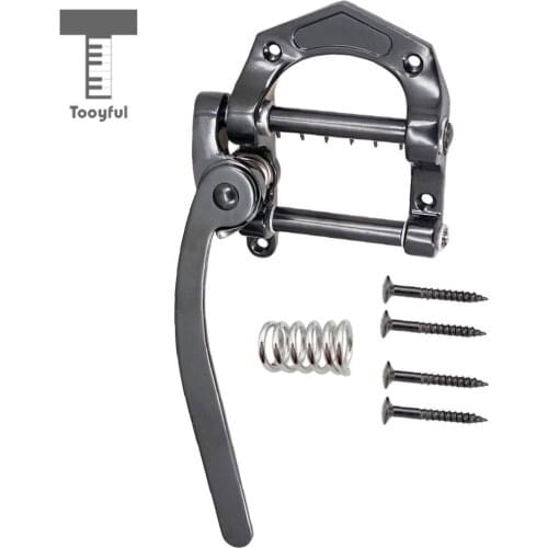 Tooyful B5 Guitar Tremolo Vibrato Bridge Tailpiece for SG LP Electric Guitar Black