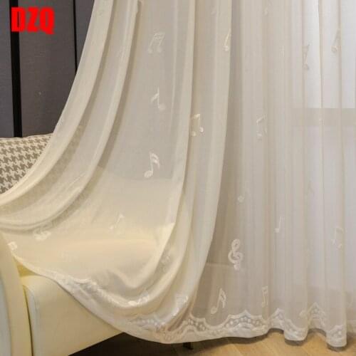 Heat-insulating Curtains for Living Dining Room Bedroom Sun-proof Embossed White Hollow Japanese Curtain