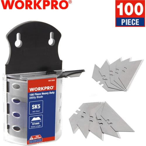 WORKPRO Original Blades Heavy Duty Blades for knife SK5 Steel Knife Blades 100PCS/Lot