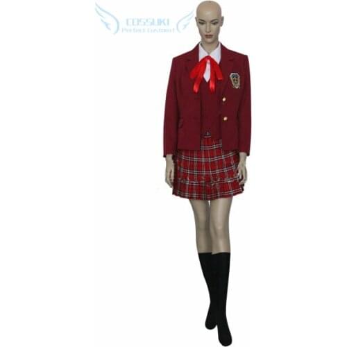 High Quality Negima! Magister Negi Magi Asuna Kagurazaka Uniform Cosplay Costume ,Perfect Custom For You