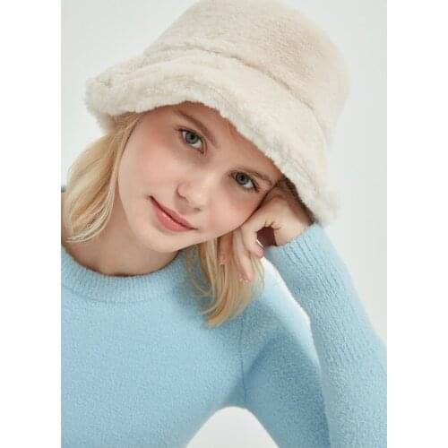 Women Hat Beige Color Soft Gift Dear Spouse Friend Hats