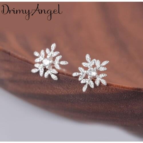 Punk Style Ladies Boho Crystal Snow Earrings For Women Wedding Jewelry Statement Earrings Party Gift Pendientes