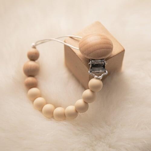 12 Colors Baby Pacifier Clip Chain BPA Free Silicone Holder Soother Pacifier Clips Leash Strap Nipple Holder Infant Shower Gift