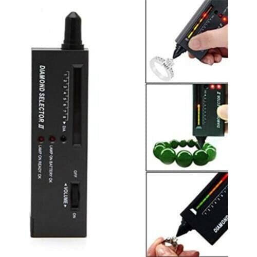 Diamond Tester Selector LED Indicator Jewelry Gemstone Detector Tool Moissanite Detector Handheld Jewelers Loupe