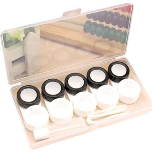 5 Pair/set Practical Contact Lens Case Multiple Pairs Beautiful Small Fresh Glasses Cases Companion Box
