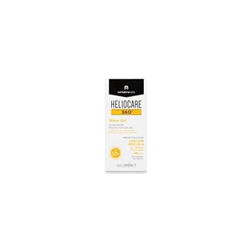 Heliocare 360° Water Gel SPF 50+ - Crema Solar Facial, Fotoprotector Avanzado, Ultraligera, Hidratante, Pieles Normales y