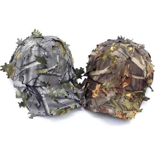 Camouflage maple leaf camouflage hat, outdoor military training jungle cap, baseball cap, hunting cap W4-033